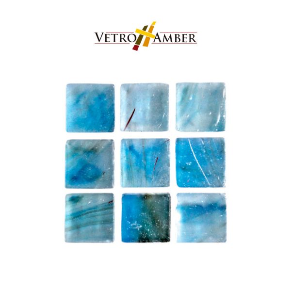Vetro Hamber 1.5 x1.5 cm color azul - Italo Vitreo