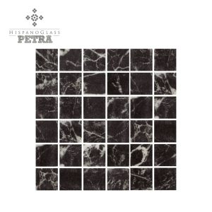 Petra Mármol Nero 2.5x2.5 cms, Línea Petra - Italo Vitreo