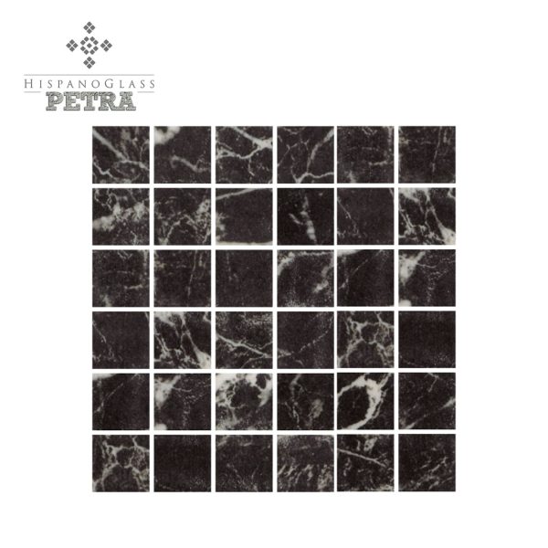 Petra Mármol Nero 2.5x2.5 cms, Línea Petra - Italo Vitreo