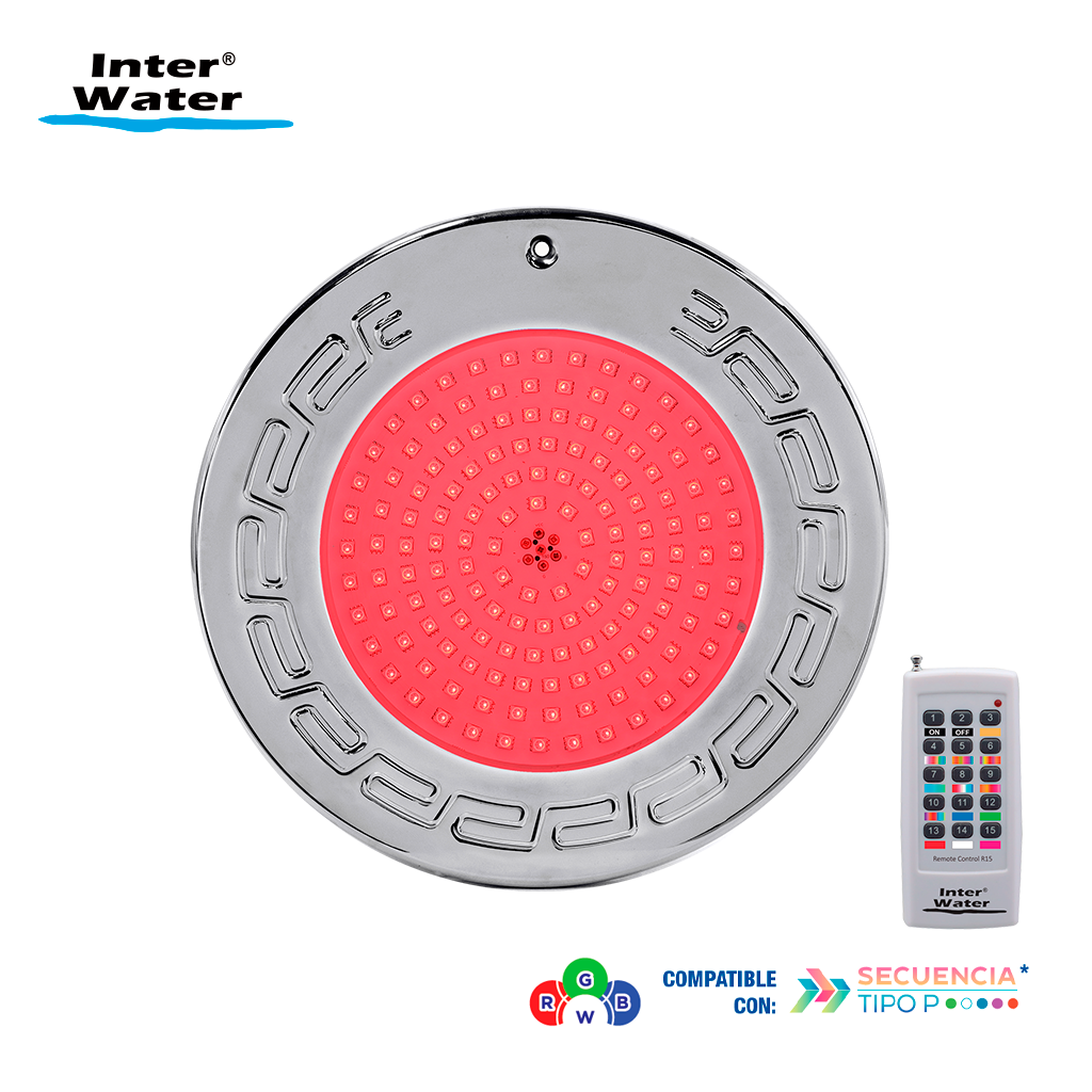 Reflector Inter NOVA LED Acero Inox, RGBW, 25 cms, con control - Inter Water - Imagen 9