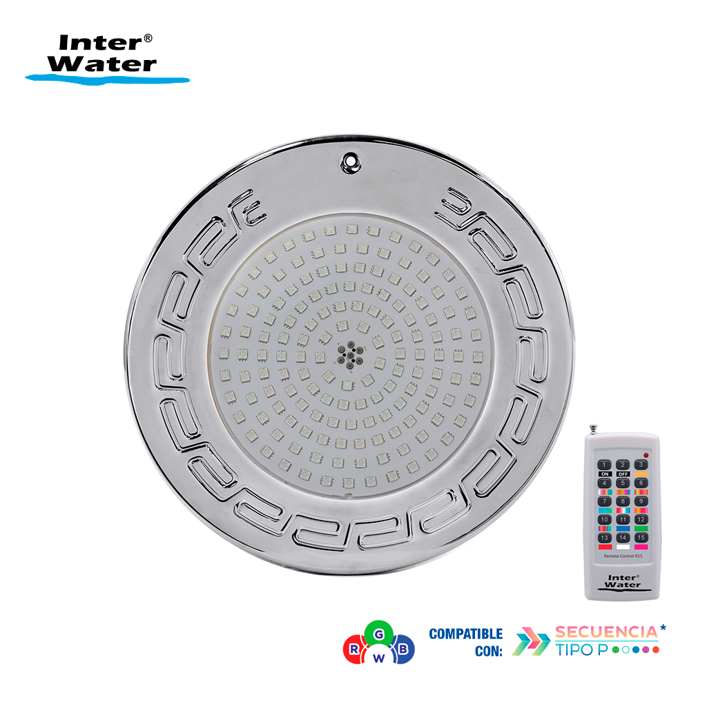 Reflector Inter NOVA LED Acero Inox, RGBW, 25 cms, con control - Inter Water - Imagen 7