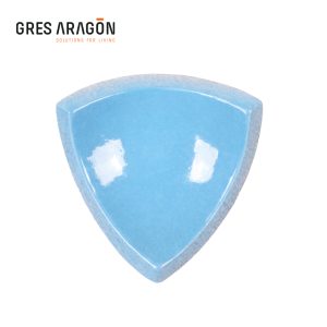 Esquina Media Caña Azul Claro - Gres de Aragón