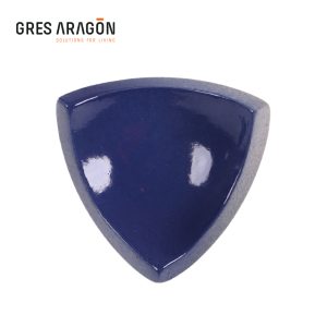 Esquina Media Caña Azul Oscuro - Gres de Aragón