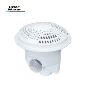 Dren de fondo circular, 8”, 2” y 11/2”, blanco - Inter Water